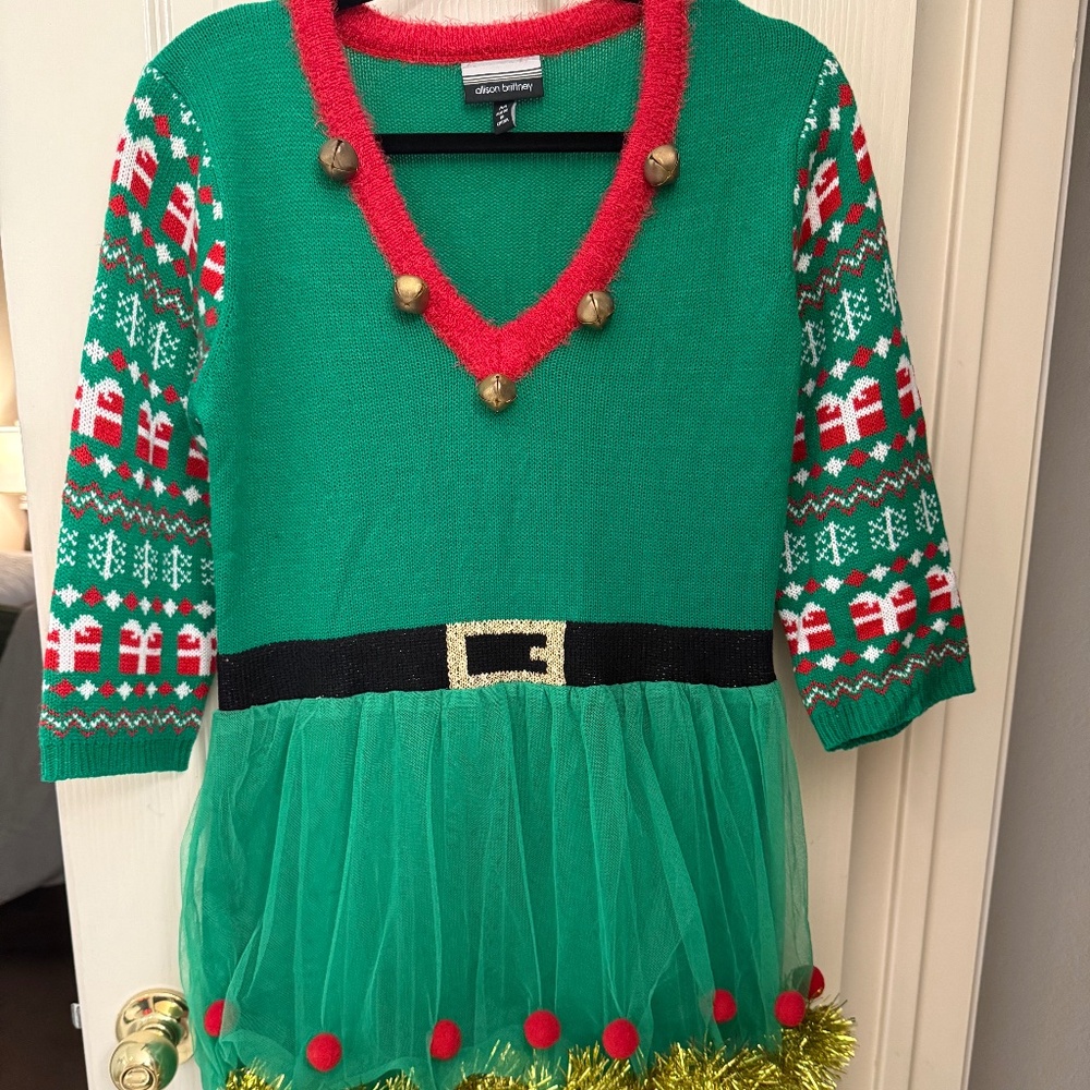 Allison Brittney Elf Sweater Dress (Size M)